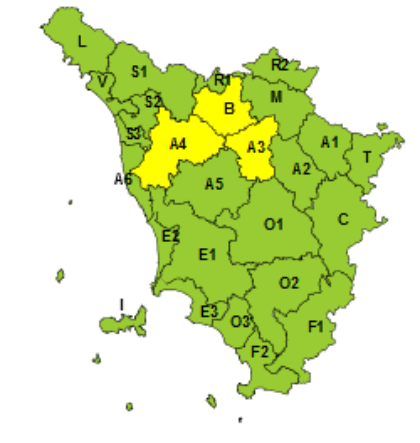 Nuova allerta meteo gialla per vento
