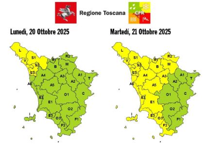 Allerta meteo gialla per le prossime ore Allerta meteo gialla per le prossime ore