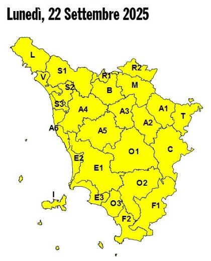 Nuova allerta meteo di intensità gialla  