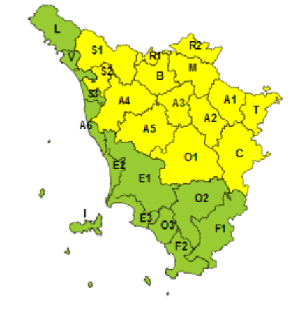 Cielo ancora instabile sulla Toscana, nuova allerta gialla fino alle 19 di oggi sabato 30 agosto Cielo ancora instabile sulla Toscana, nuova allerta gialla fino alle 19 di oggi sabato 30 agosto