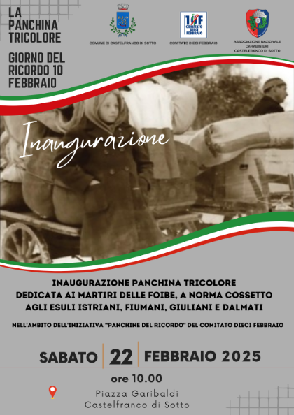 La panchina tricolore - Inaugurazione