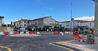 Rotatoria via Solferino-viale Europa (lavori Coop)