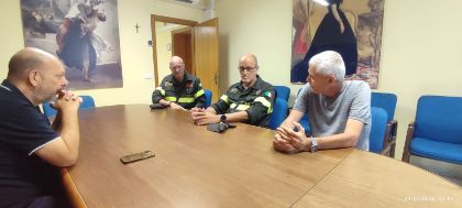 Il nuovo comandante provinciale dei vigili del fuoco, Giangiobbe in visita a Castelfranco di Sotto