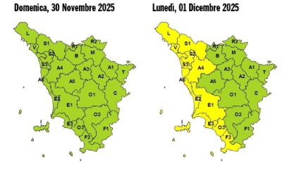 allerta meteo lunedì 1 dicembre 2025