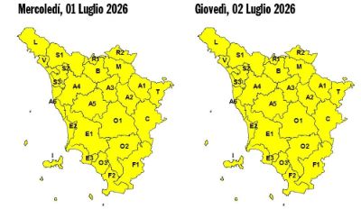 allerta meteo giovedi 2 luglio 2026