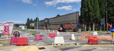 CANTIERE ROTATORIA DEFINITIVA VIA USCIANA VIALE EUROPA