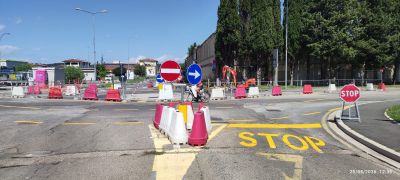 CANTIERE ROTATORIA DEFINITIVA VIA USCIANA VIALE EUROPA