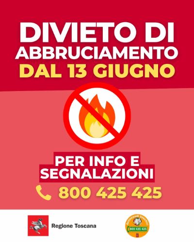 divieto di abbruciamenti