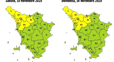 allerta meteo gialla per 15 e 16 novembre 2025