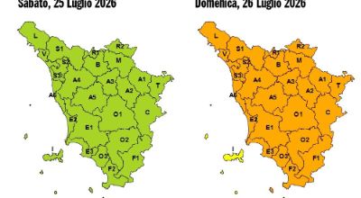 allerta meteo arancione 26 luglio 2026