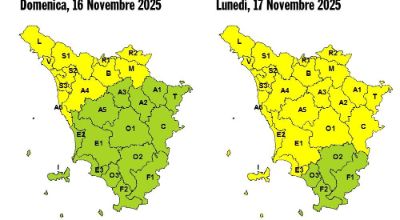 allerta meteo lunedi 17 novembre 2025