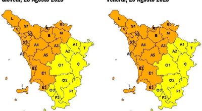 allerta meteo giovedi e venerdi 29 agosto