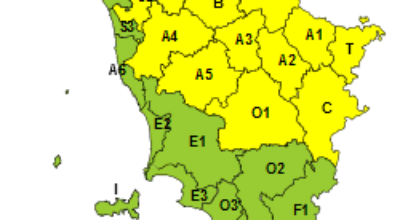 allerta meteo gialla sabato 30 agosto 2025