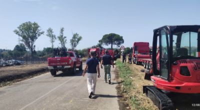 incendio via dei tavi secondo giorno