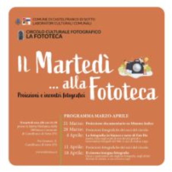 Locandina del "Martedì alla Fototeca"