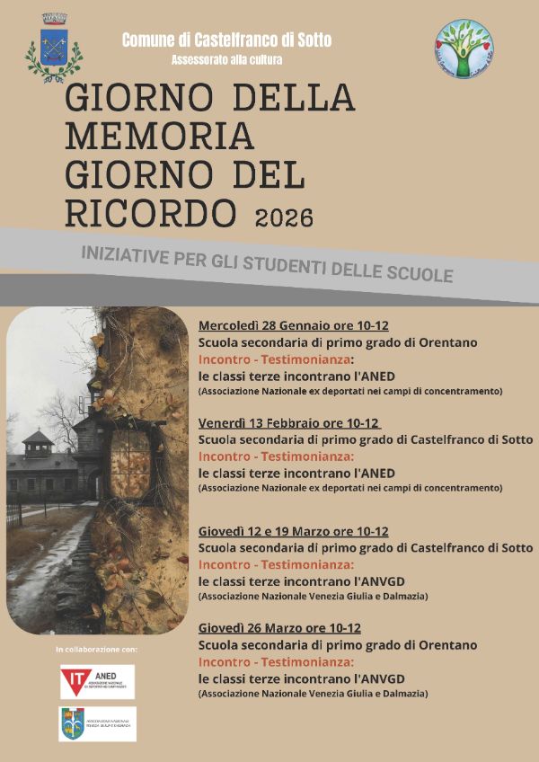 GIORNO DELLA MEMORIA  GIORNO DEL RICORDO 2026